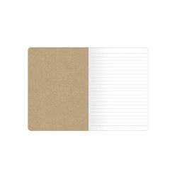 Notesbog Gold Polka - Kraft A6