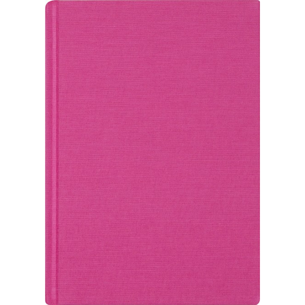 Notesbog linen, A5, pink