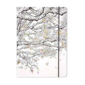 Notesbog, Tr m/blade, A5