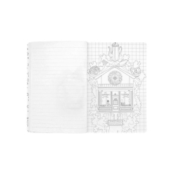 Notesbog, Tr m/blade, A5