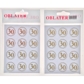 Oblater 30 guld, 24 stk