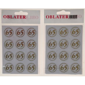 Oblater 65 guld, 24 stk