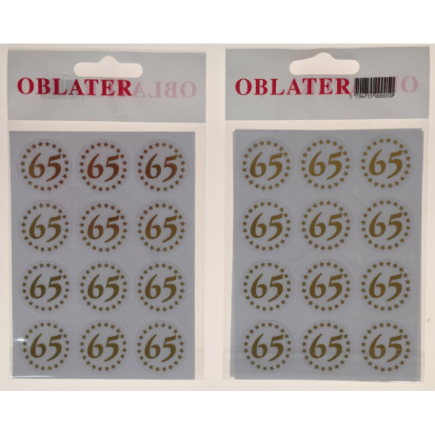 Oblater 65 guld, 24 stk