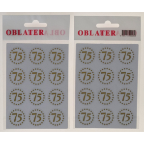 Oblater 75 guld, 24 stk