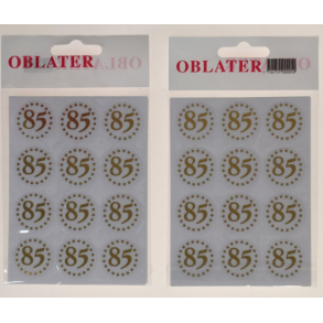 Oblater 85 guld, 24 stk