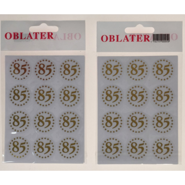 Oblater 85 guld, 24 stk