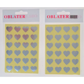 Oblater hjerte lille slv, 48 stk