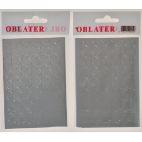 Oblater stjerne slv stor, 36 stk.