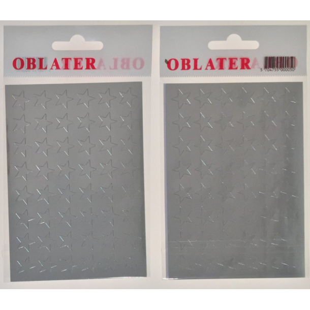 Oblater stjerne slv stor, 36 stk.