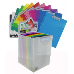 Office Box Clipboard A4, med huller
