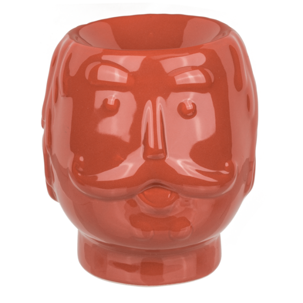 Oliebrnder, ansigt, rd/orange