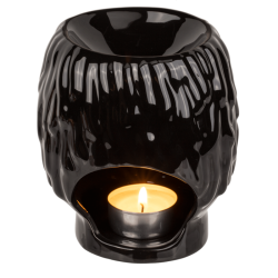 Oliebrnder, ansigt, sort