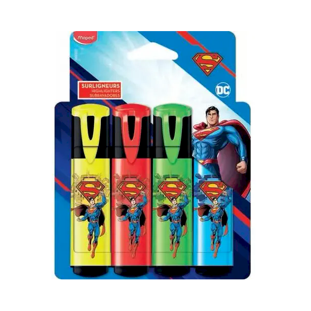 Overstregningstuscher, SUPERMAND, 4 stk. 