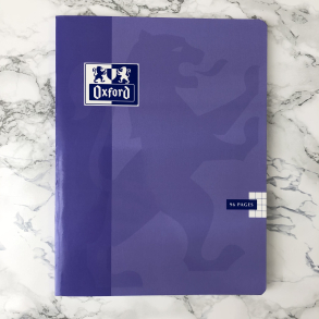 Oxford kladdehfte A5, kvadreret, Lilla