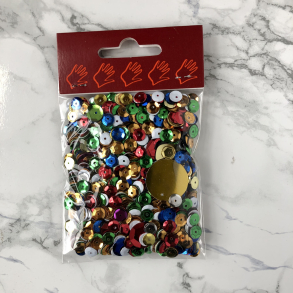 Palietter, blandet pose, lille