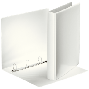 Panoramabind Esselte FSC A4, 4 DR/25 mm, Hvid