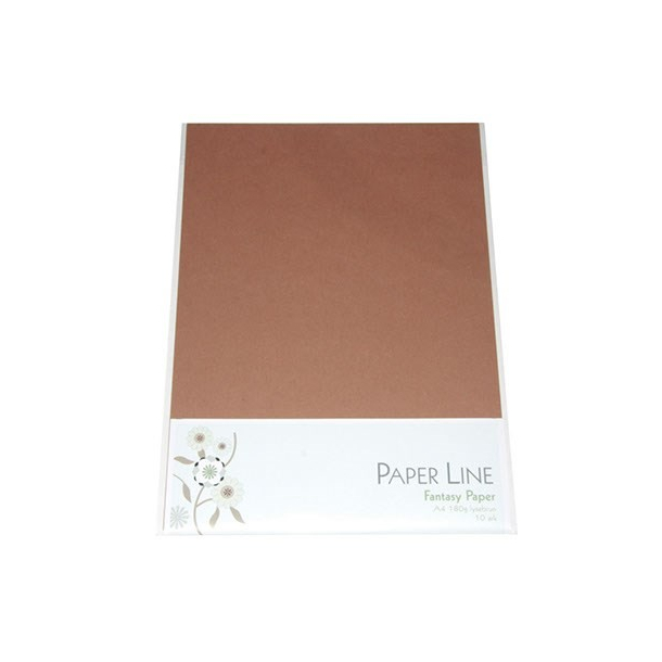 Paper line karton A4, 180g, Lysebrun