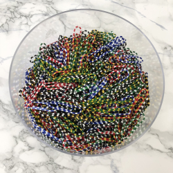 Papirclips 25mm, 500 stk., mulitfarvet