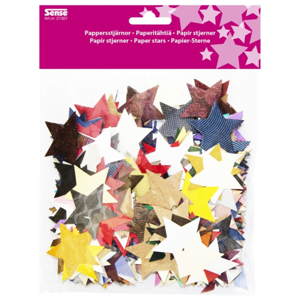 Papirstjerner, blandet pose
