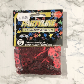 Partyline Dekorationskonfetti, store og sm rde hjerter