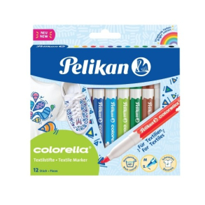 Pelikan COLORELLA Tusser Tekstiltusch, 12 stk.
