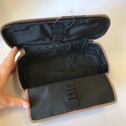 Penalhus Boxer stor - Lysebrun skind