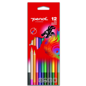 Penol duo farveblyanter, 12 stk. 