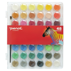 Penol vandfarve, 48 farver