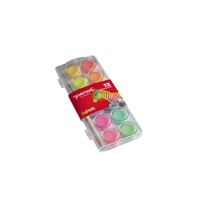 Penol vandfarve, neon, 12 farver