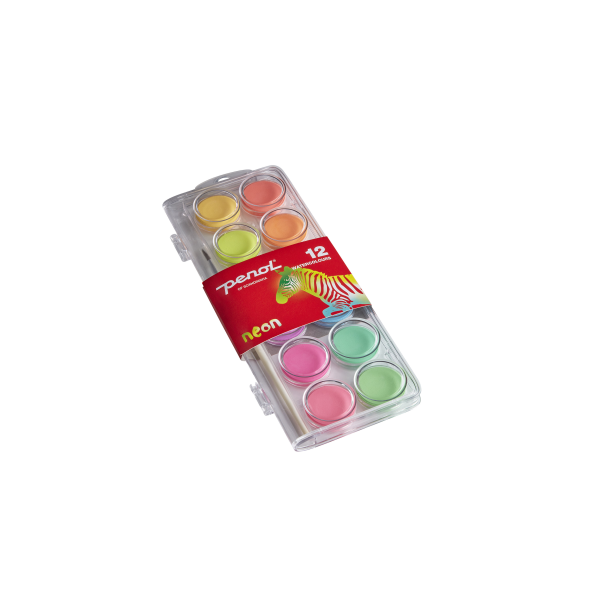 Penol vandfarve, neon, 12 farver
