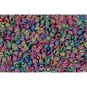 Perle plast sorte m. striber 40g