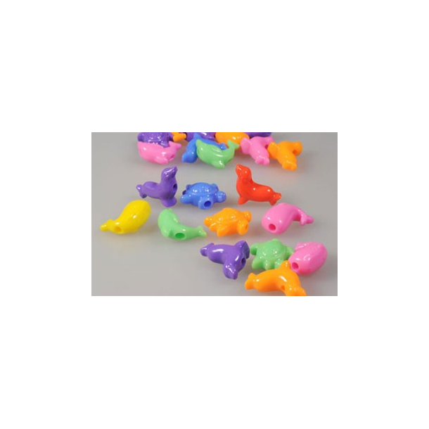 Perler plast mix form og farve havdyr