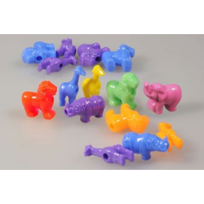 Perler plast mix form og farve vilde dyr