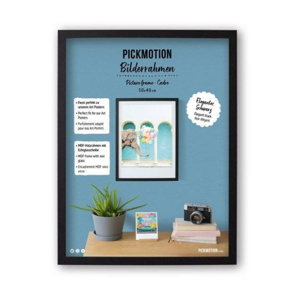 Pickmotion billedramme 30x40cm, sort