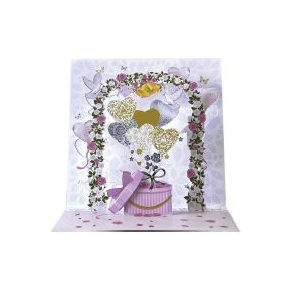 Pictura Pop Up Bryllupskort, Duer