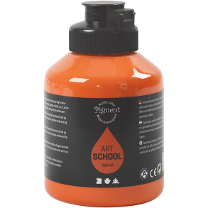 Pigment Art School, orange, 500 ml