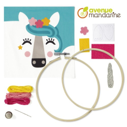 Pix Gallery, broderi, enhjrning