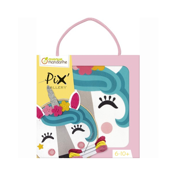 Pix Gallery, broderi, enhjrning