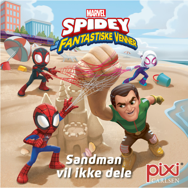 Pixi-serie 154: Spidey og hans fantastiske venner - Sandman vil ikke dele