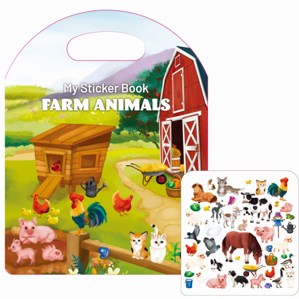 My sticker book Bondegrds dyr