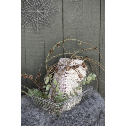 Plaid bordeaux/creme harlekinmnster