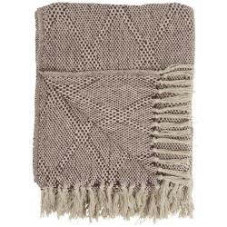 Plaid bordeaux/creme harlekinmnster