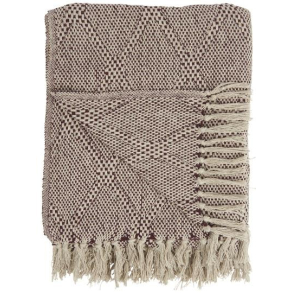 Plaid bordeaux/creme harlekinmnster