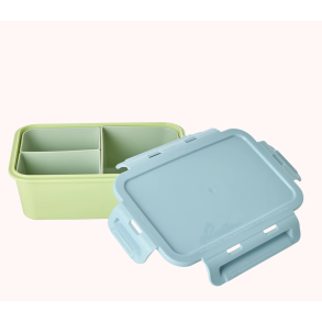 Plastik Madkasse - Multifarvet bl/grn