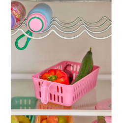 Plastik Madopbevaring - Pink