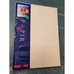 Play and cut kopipapir, A4, creme, 80g, 50ark