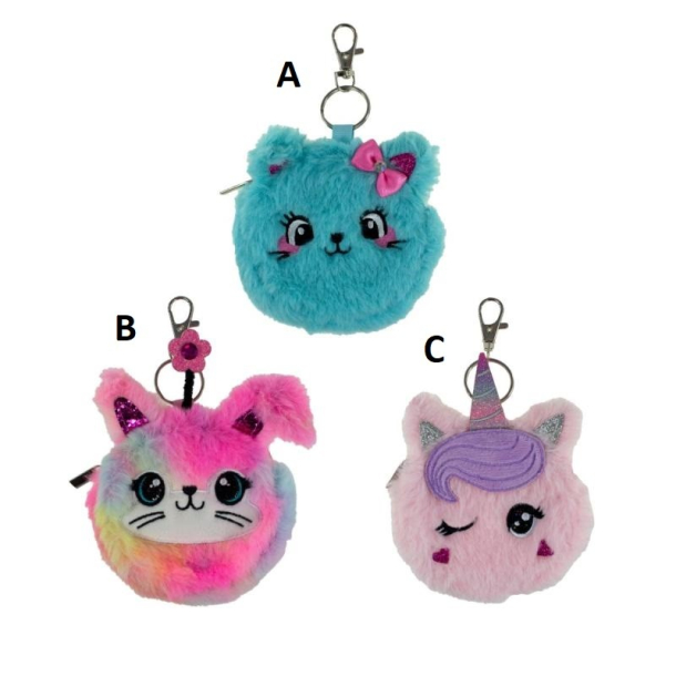 Plys punge med ansigter