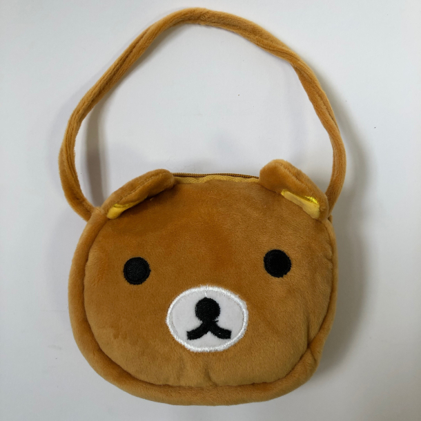 Plystaske med ansigt, bamse