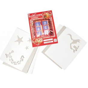 Pobra jule sprayskabeloner  34X25CM