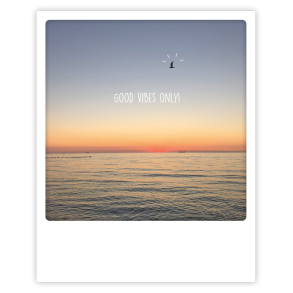 Polaroid kort, GOOD VIBES ONLY